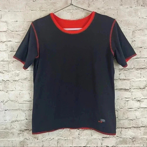 Harley Davidson Motorcycles Women's Small Reversible T Tee Shirt Embroidered Sm - Picture 6 of 8